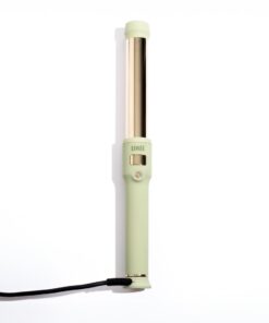 Edrée The Delilah Titanium Barrel Curling Wand with Cool Tip – Professional 1.25 Inch Curling Iron with LED Display, 330°F to 450°F Heat Control, 360 Swivel Cord, Dual Voltage (Sage)