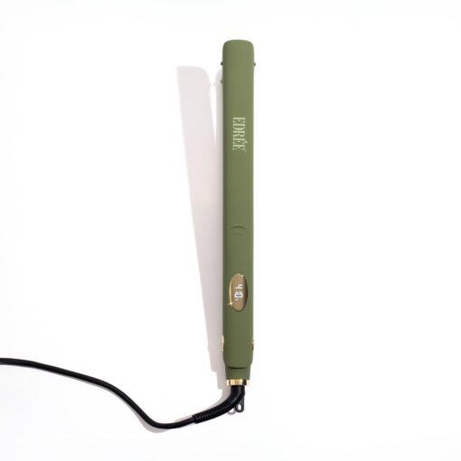 Edrée The Aurélie 5” Extra Long Hair Straightener Iron – Titanium Flat Iron Hair Straightener with LED Display, 330°F to 450°F Heat Control, 360 Swivel Cord, Dual Voltage (Olive) - Image 5