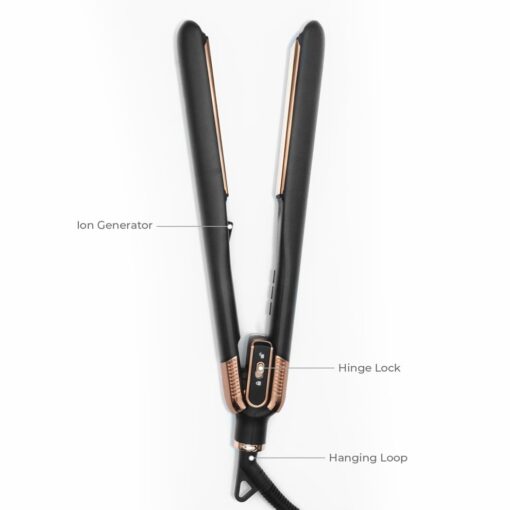 SRI StyleQ Flat Iron Hair Straightener Styler with GraphFlow Techonology, Negative Ions, Infrared Light Therapy, 12 Heat Settings - for Straight, Smooth Styles or Waves and Curls on All Hair Types - Image 7