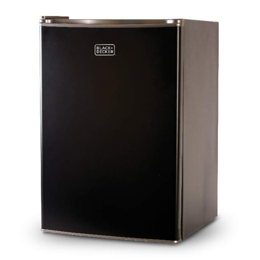 BLACK+DECKER BCRK25B Compact Refrigerator Energy Star Single Door Mini Fridge with Freezer, 2.5 Cubic Feet, Black & EM031MB11 Digital Microwave Oven with Turntable Push-Button Door, Child Safety Lock - Image 7