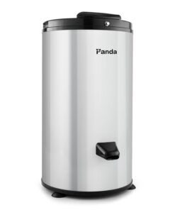 Panda 3200 RPM Portable Spin Dryer – 22lbs Capacity, Stainless Steel Drum & Outer Case, 110V – Stylish Silver Finish