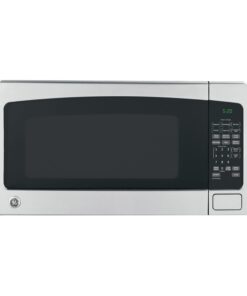 GE Countertop Microwave Oven, 1,200-watt Capacity, 2.0 Cubic Ft., 8 Auto Setting Cooking Settings, Child-Lock Technology, Kitchen Essentials for the Countertop, Dorm Room or Apartment, Satinless Steel