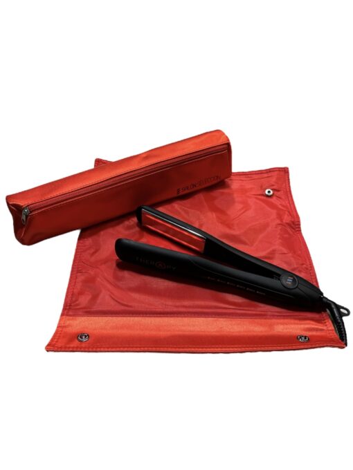 Therapy Iron - 1 1/4" Ceramic an Titanium Plates with Infrared Technology That Repairs Hair (Black) - Image 2