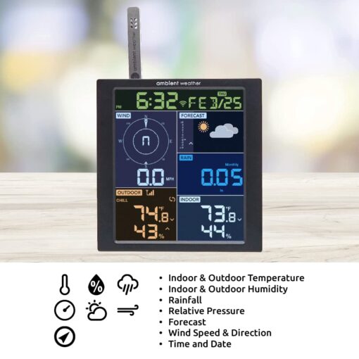 Ambient Weather WS-1965 WiFi Weather Station w/Remote Monitoring and Ambient Weather Network Access - Image 4