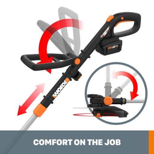 WORX 20V GT Revolution 12" 4.0Ah Cordless String Trimmer & Turbine Leaf Blower Power Share Combo Kit - WG930.3 (Batteries & Charger Included) - Image 6