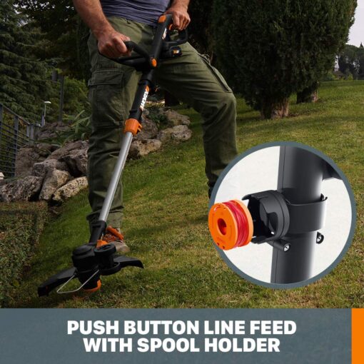 WORX 20V GT Revolution 12" 4.0Ah Cordless String Trimmer & Turbine Leaf Blower Power Share Combo Kit - WG930.3 (Batteries & Charger Included) - Image 5