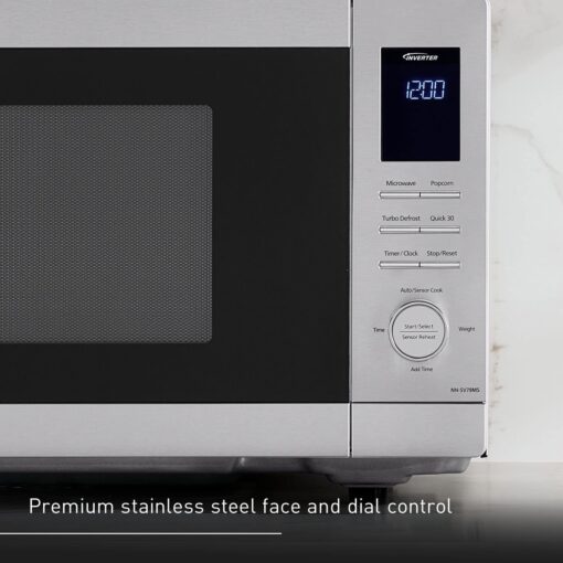 Panasonic NN-SV79MS 1.4 cu.ft Smart Inverter Works with Alexa Countertop Microwave Oven 1200Watt Power with Genius Sensor Cooking, Stainless Steel - Image 2