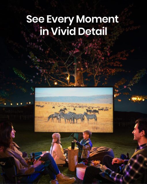 Anker NEBULA Capsule, Smart Wi-Fi Mini Projector, 100 ANSI Lumen Portable Projector, 360° Speaker, Movie Projector, 100 Inch Picture, 4Hr Video Playtime for Inside and Outside, Watch Anywhere - Image 5