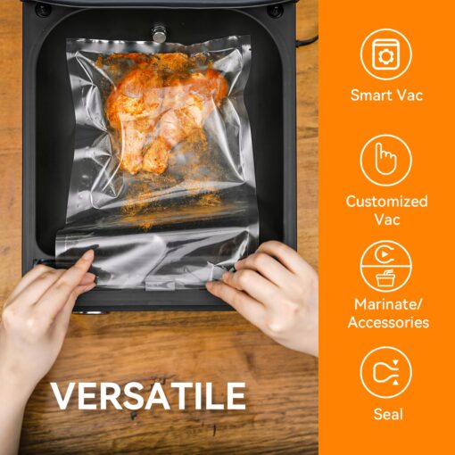 [2023 New] Wevac 10 inch Chamber Vacuum Sealer, ideal for liquid or juicy food including Fresh Meats, Soups, Sauces and Marinades. Visible vacuum degree, Professional sealing width, Commercial machine - Image 6