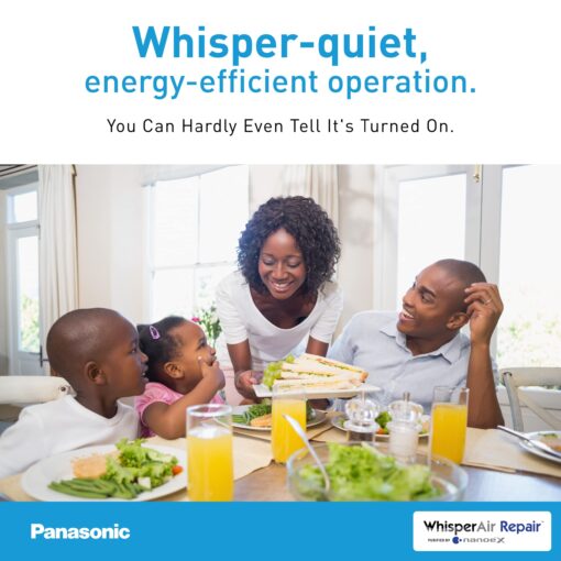 Panasonic FV-01VCN1 WhisperAir Repair, Filterless Air Purification Device with NanoeX Technology, Remove Odors, Allergens, Pollen, Dander, and Dust - Image 2