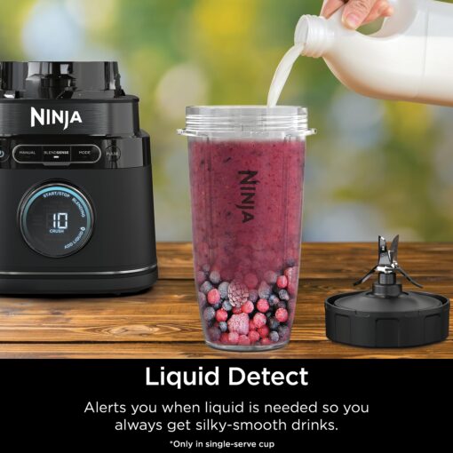 Ninja TB401 Detect Kitchen System Power Blender + Processor Pro, BlendSense Technology, Blender, Chopping & Smoothies, 1800 Peak Watts, 72 oz. Pitcher, 64 oz. Food Processor, 24 oz. To-Go Cup, Black - Image 13