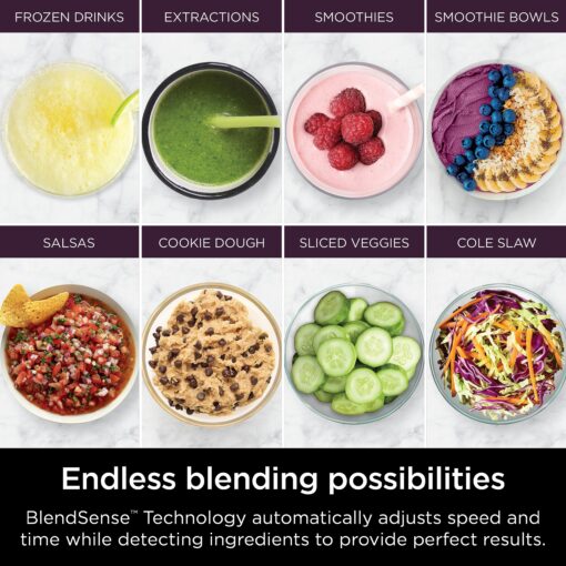 Ninja TB401 Detect Kitchen System Power Blender + Processor Pro, BlendSense Technology, Blender, Chopping & Smoothies, 1800 Peak Watts, 72 oz. Pitcher, 64 oz. Food Processor, 24 oz. To-Go Cup, Black - Image 17