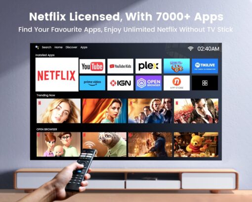 [Netflix Certified & Dolby Audio] 4K Projector with Wifi6 & Bluetooth, WiMiUS 700ANSI Native 1080P 6D Auto Focus & Keystone Home Theater Smart Projector, Outdoor Movie Projecor with Netflix 7000+Apps - Image 8