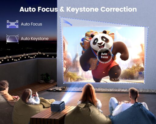 [Netflix Certified & Dolby Audio] 4K Projector with Wifi6 & Bluetooth, WiMiUS 700ANSI Native 1080P 6D Auto Focus & Keystone Home Theater Smart Projector, Outdoor Movie Projecor with Netflix 7000+Apps - Image 4