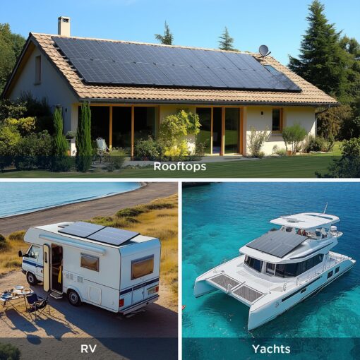 ZOUPW N-Type 16BB 200 Watt Solar Panel,Gifts for Men,2Pcs 100W 12V Solar Panels, 25% High Efficiency Monocrystalline PV Module IP68 Waterproof for RV Trailer Marine Rooftop Farm Off-Grid Blackout - Image 2
